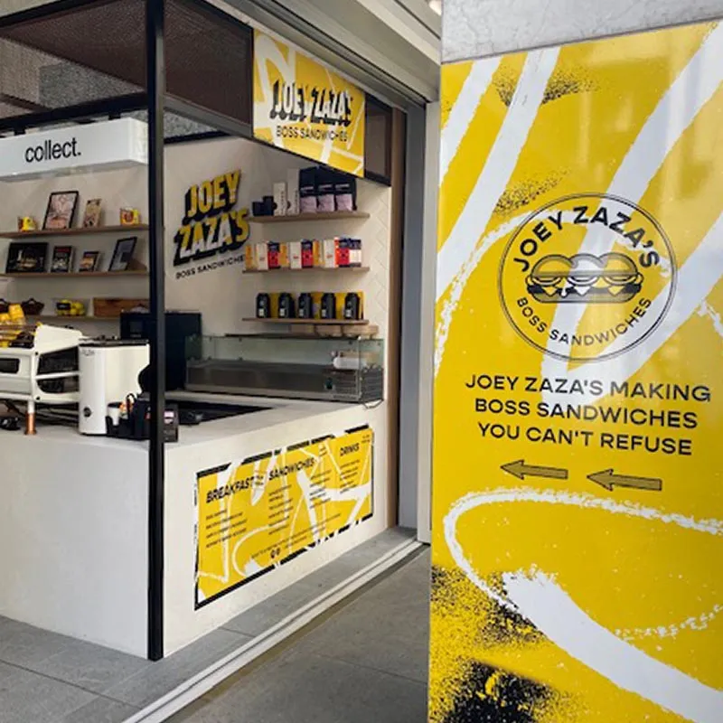Joey Zaza's storefront on St Georges Terrace