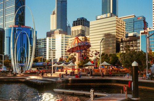 spanda the white arches in elizabeth quay, perth
