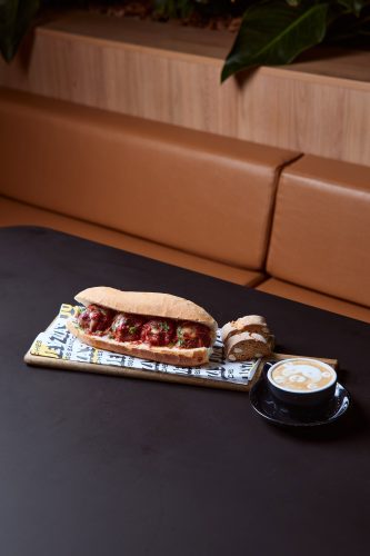 Nonna's Famous Meatballs: an authentically Italian meatball sub available as a set in Plateful Perth 2025. Featured in SBS Australia for its 80 year old family recipe: Nonna's secret Napoli sauce.
