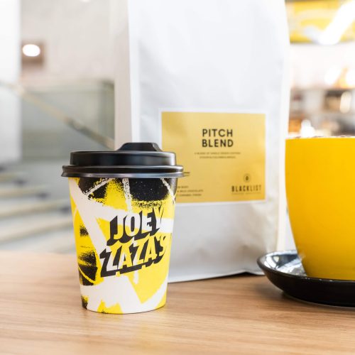 Pitch Blend is an award-winning coffee blend from Blacklist Coffee Roasters. Support local this Plateful Perth 2025 with Joey Zaza’s.