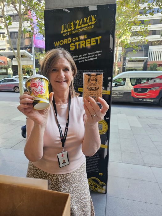 A Slightly Odway by Jebediah casette tape care of RTR FM won at Joey Zaza's Coffee Roulette during our 2025 birthday event in Perth CBD
