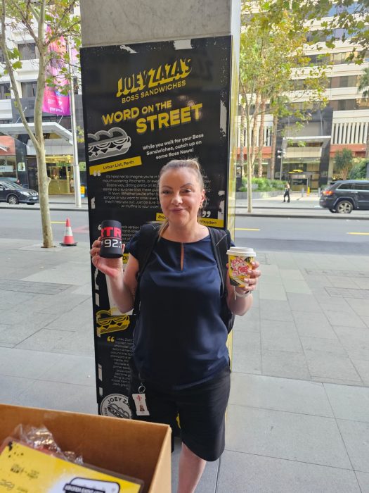 RTR FM merch won at Joey Zaza's Coffee Roulette during our 2025 birthday event in Perth City