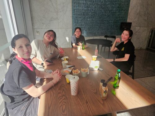 Boss barista Geo celebrates her 2nd work anniversary at Joey Zaza's Perth sandwich bar and cafe with a team lunch